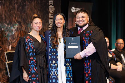 Photo from the TWoA Tāmaki Makaurau 2023 Graduations (Ceremony 6 @ 8pm), held at the Due Drop Events Centre, Manukau, Auckland, New Zealand on Thursday, 8 June, 2023. Photo: Mike Walen / KeyImagery Photography. Copyright: © Te Wānanga o Aotearoa.