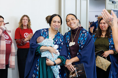 Photo from the TWoA Waiariki 2025 Graduations (Waiwhero) held at the Distinction Hotel, Rotorua, Bay of Plenty, New Zealand on Friday, 9 May, 2025. Photography by Mike Walen / KeyImagery Photography. Copyright: © 2025 Te Wānanga o Aotearoa.