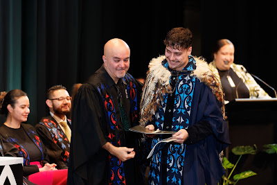 Photo from the TWoA Tāmaki Makaurau 2023 Graduations (Ceremony 5 @ 3pm), held at the Due Drop Events Centre, Manukau, Auckland, New Zealand on Thursday, 8 June, 2023. Photo: Mike Walen / KeyImagery Photography. Copyright: © Te Wānanga o Aotearoa.