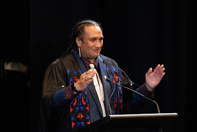 Photo from the TWoA Tāmaki Makaurau 2023 Graduations (Ceremony 6 @ 8pm), held at the Due Drop Events Centre, Manukau, Auckland, New Zealand on Thursday, 8 June, 2023. Photo: Mike Walen / KeyImagery Photography. Copyright: © Te Wānanga o Aotearoa.