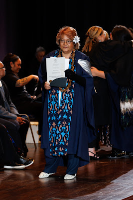 Photo from the TWoA Tāmaki Makaurau 2023 Graduations (Ceremony 1 @ 10am), held at the Due Drop Events Centre, Manukau, Auckland, New Zealand on Wednesday, 7 June, 2023. Photo: Mike Walen / KeyImagery Photography. Copyright: © Te Wānanga o Aotearoa.