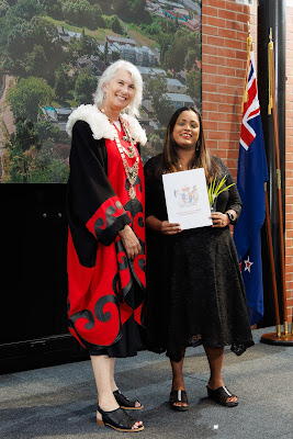 Photo from the HCC NZ Citizenship Ceremony (Morning) held in The Atrium, Wintec/Te Pukenga, Hamilton, Waikato, New Zealand at 10:00am on Monday, 12 February, 2024. Photo: Mike Walen / KeyImagery Photography. Copyright: © Hamilton City Council.