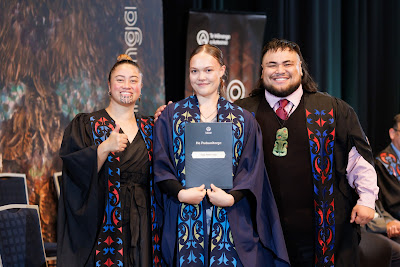 Photo from the TWoA Tāmaki Makaurau 2023 Graduations (Ceremony 6 @ 8pm), held at the Due Drop Events Centre, Manukau, Auckland, New Zealand on Thursday, 8 June, 2023. Photo: Mike Walen / KeyImagery Photography. Copyright: © Te Wānanga o Aotearoa.