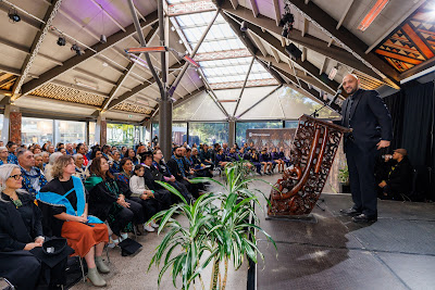 Photo from the TWoA Waiariki 2023 Graduations (Waiwhero), held at Te Puia, Rotorua, Bay of Plenty, New Zealand on Friday, 12 May, 2023. Photo: Mike Walen / KeyImagery Photography. Copyright: © Te Wānanga o Aotearoa.