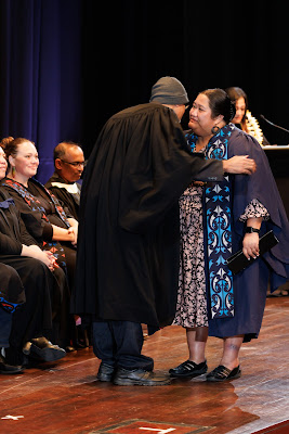 Photo from the TWoA Tāmaki Makaurau 2023 Graduations (Ceremony 3 @ 8pm), held at the Due Drop Events Centre, Manukau, Auckland, New Zealand on Wednesday, 7 June, 2023. Photo: Mike Walen / KeyImagery Photography. Copyright: © Te Wānanga o Aotearoa.