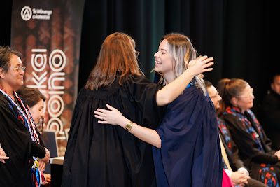 Photo from the TWoA Tāmaki Makaurau 2023 Graduations (Ceremony 5 @ 3pm), held at the Due Drop Events Centre, Manukau, Auckland, New Zealand on Thursday, 8 June, 2023. Photo: Mike Walen / KeyImagery Photography. Copyright: © Te Wānanga o Aotearoa.