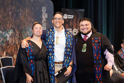 Photo from the TWoA Tāmaki Makaurau 2023 Graduations (Ceremony 6 @ 8pm), held at the Due Drop Events Centre, Manukau, Auckland, New Zealand on Thursday, 8 June, 2023. Photo: Mike Walen / KeyImagery Photography. Copyright: © Te Wānanga o Aotearoa.