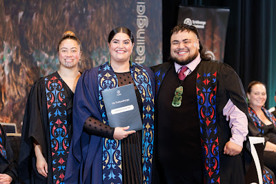 Photo from the TWoA Tāmaki Makaurau 2023 Graduations (Ceremony 6 @ 8pm), held at the Due Drop Events Centre, Manukau, Auckland, New Zealand on Thursday, 8 June, 2023. Photo: Mike Walen / KeyImagery Photography. Copyright: © Te Wānanga o Aotearoa.
