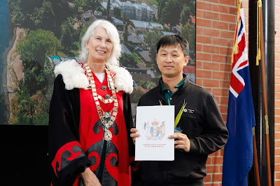 Photo from the HCC NZ Citizenship Ceremony (Morning) held in The Atrium, Wintec/Te Pukenga, Hamilton, Waikato, New Zealand at 10:00am on Monday, 12 February, 2024. Photo: Mike Walen / KeyImagery Photography. Copyright: © Hamilton City Council.