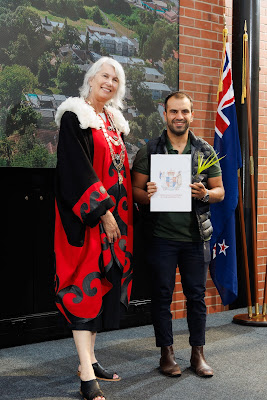 Photo from the HCC NZ Citizenship Ceremony (Morning) held in The Atrium, Wintec/Te Pukenga, Hamilton, Waikato, New Zealand at 10:00am on Monday, 12 February, 2024. Photo: Mike Walen / KeyImagery Photography. Copyright: © Hamilton City Council.