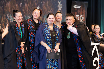 Photo from the TWoA Tāmaki Makaurau 2023 Graduations (Ceremony 6 @ 8pm), held at the Due Drop Events Centre, Manukau, Auckland, New Zealand on Thursday, 8 June, 2023. Photo: Mike Walen / KeyImagery Photography. Copyright: © Te Wānanga o Aotearoa.