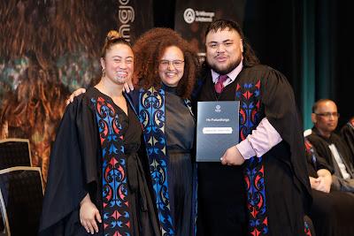 Photo from the TWoA Tāmaki Makaurau 2023 Graduations (Ceremony 6 @ 8pm), held at the Due Drop Events Centre, Manukau, Auckland, New Zealand on Thursday, 8 June, 2023. Photo: Mike Walen / KeyImagery Photography. Copyright: © Te Wānanga o Aotearoa.