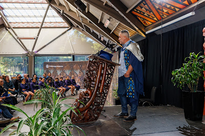 Photo from the TWoA Waiariki 2023 Graduations (Waiwhero), held at Te Puia, Rotorua, Bay of Plenty, New Zealand on Friday, 12 May, 2023. Photo: Mike Walen / KeyImagery Photography. Copyright: © Te Wānanga o Aotearoa.