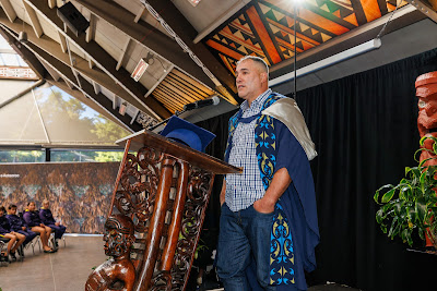 Photo from the TWoA Waiariki 2023 Graduations (Waiwhero), held at Te Puia, Rotorua, Bay of Plenty, New Zealand on Friday, 12 May, 2023. Photo: Mike Walen / KeyImagery Photography. Copyright: © Te Wānanga o Aotearoa.