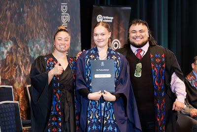 Photo from the TWoA Tāmaki Makaurau 2023 Graduations (Ceremony 6 @ 8pm), held at the Due Drop Events Centre, Manukau, Auckland, New Zealand on Thursday, 8 June, 2023. Photo: Mike Walen / KeyImagery Photography. Copyright: © Te Wānanga o Aotearoa.