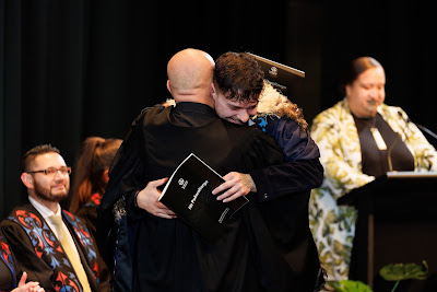Photo from the TWoA Tāmaki Makaurau 2023 Graduations (Ceremony 5 @ 3pm), held at the Due Drop Events Centre, Manukau, Auckland, New Zealand on Thursday, 8 June, 2023. Photo: Mike Walen / KeyImagery Photography. Copyright: © Te Wānanga o Aotearoa.