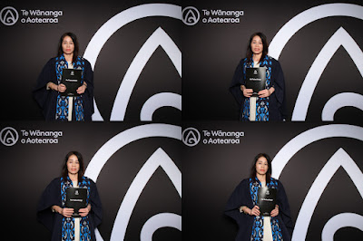 Photo from the TWoA Tāmaki Makaurau 2023 November Graduations (Ceremony 2 @ 6pm), held at the Due Drop Events Centre, Manukau, Auckland, New Zealand on Tuesday, 28 November, 2023. Photo: InstaBooth by KeyImagery Photography. Copyright: © Te Wānanga o Aotearoa.