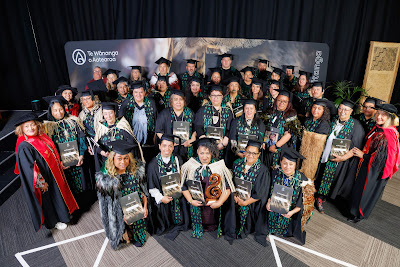 Photo from the TWoA Tainui 2025 Graduations (Ceremony 3 @ 10am) held at Claudelands Event Centre in Hamilton, Waikato, New Zealand on Wednesday, 30 April, 2025. Photography by Mike Walen / KeyImagery Photography. Copyright: © 2025 Te Wānanga o Aotearoa.