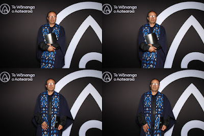 Photo from the TWoA Tāmaki Makaurau 2023 November Graduations (Ceremony 2 @ 6pm), held at the Due Drop Events Centre, Manukau, Auckland, New Zealand on Tuesday, 28 November, 2023. Photo: InstaBooth by KeyImagery Photography. Copyright: © Te Wānanga o Aotearoa.