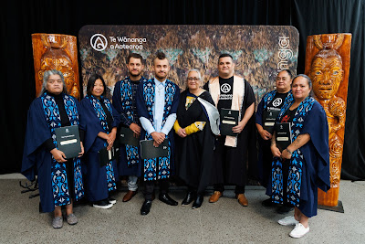 Photo from the TWoA Waiariki 2023 Graduations (Waiwhero), held at Te Puia, Rotorua, Bay of Plenty, New Zealand on Friday, 12 May, 2023. Photo: Mike Walen / KeyImagery Photography. Copyright: © Te Wānanga o Aotearoa.
