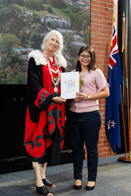 Photo from the HCC NZ Citizenship Ceremony (Morning) held in The Atrium, Wintec/Te Pukenga, Hamilton, Waikato, New Zealand at 10:00am on Monday, 12 February, 2024. Photo: Mike Walen / KeyImagery Photography. Copyright: © Hamilton City Council.