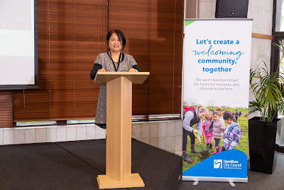 Photo from the 2022 Hamilton City Council Welcoming Week Launch held in the Reception Lounge at Hamilton City Council, Hamilton, Waikato, New Zealand. Taken: Friday, 9 September, 2022. Photography: Paul Melton for KeyImagery Photography. Copyright: © Hamilton City Council.