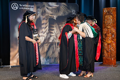 Photo from the TWoA Tainui 2025 Graduations (Ceremony 3 @ 10am) held at Claudelands Event Centre in Hamilton, Waikato, New Zealand on Wednesday, 30 April, 2025. Photography by Mike Walen / KeyImagery Photography. Copyright: © 2025 Te Wānanga o Aotearoa.