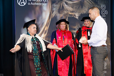 Photo from the TWoA Tainui 2025 Graduations (Ceremony 3 @ 10am) held at Claudelands Event Centre in Hamilton, Waikato, New Zealand on Wednesday, 30 April, 2025. Photography by Mike Walen / KeyImagery Photography. Copyright: © 2025 Te Wānanga o Aotearoa.