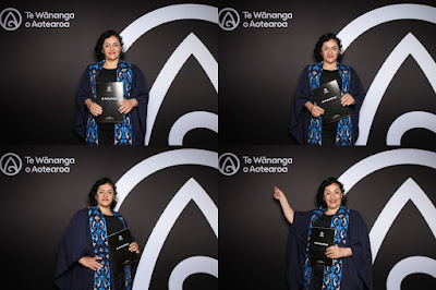 Photo from the TWoA Tāmaki Makaurau 2023 November Graduations (Ceremony 2 @ 6pm), held at the Due Drop Events Centre, Manukau, Auckland, New Zealand on Tuesday, 28 November, 2023. Photo: InstaBooth by KeyImagery Photography. Copyright: © Te Wānanga o Aotearoa.