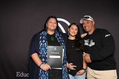 Photo from the TWoA Tāmaki Makaurau 2023 Graduations (Ceremony 5 @ 3pm), held at the Due Drop Events Centre, Manukau, Auckland, New Zealand on Thursday, 8 June, 2023. Photo: InstaBooth by KeyImagery Photography. Copyright: © Te Wānanga o Aotearoa.