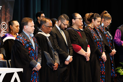 Photo from the TWoA Tāmaki Makaurau 2023 Graduations (Ceremony 4 @ 10am), held at the Due Drop Events Centre, Manukau, Auckland, New Zealand on Thursday, 8 June, 2023. Photo: Mike Walen / KeyImagery Photography. Copyright: © Te Wānanga o Aotearoa.
