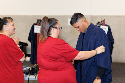 Photo from the TWoA Tainui 2025 Graduations (Ceremony 3 @ 10am) held at Claudelands Event Centre in Hamilton, Waikato, New Zealand on Wednesday, 30 April, 2025. Photography by Mike Walen / KeyImagery Photography. Copyright: © 2025 Te Wānanga o Aotearoa.