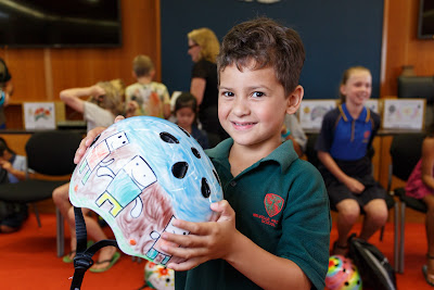 Photo from the Design Your Own Helmet Competition 2017 prize-giving ceremony held in the Council Chambers, Hamilton City Council, Hamilton, New Zealand. Taken: Friday, 24 February 2017. Photo: Mike Walen / KeyImagery Photography