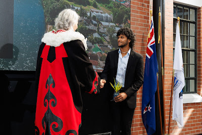 Photo from the HCC NZ Citizenship Ceremony (Morning) held in The Atrium, Wintec/Te Pukenga, Hamilton, Waikato, New Zealand at 10:00am on Monday, 12 February, 2024. Photo: Mike Walen / KeyImagery Photography. Copyright: © Hamilton City Council.