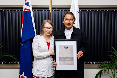 Photo from the 2021 Civic Awards held at Waikato Stadium, Hamilton, New Zealand. Taken: Thursday 8 April 2021.  Photo: Mike Walen / KeyImagery Photography. Copyright: © Hamilton City Council.