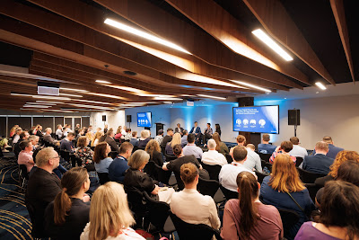 Photo from Day 1 of The Point 2024 Conference held at the Aotea Centre in Auckland, New Zealand on Tuesday, 19 November, 2024. Photography by Mike Walen / KeyImagery Photography. Copyright: © 2024 Payments NZ.