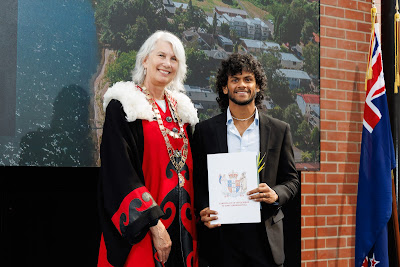 Photo from the HCC NZ Citizenship Ceremony (Morning) held in The Atrium, Wintec/Te Pukenga, Hamilton, Waikato, New Zealand at 10:00am on Monday, 12 February, 2024. Photo: Mike Walen / KeyImagery Photography. Copyright: © Hamilton City Council.