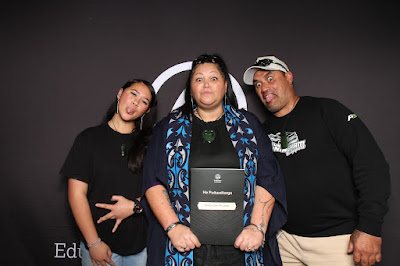 Photo from the TWoA Tāmaki Makaurau 2023 Graduations (Ceremony 5 @ 3pm), held at the Due Drop Events Centre, Manukau, Auckland, New Zealand on Thursday, 8 June, 2023. Photo: InstaBooth by KeyImagery Photography. Copyright: © Te Wānanga o Aotearoa.