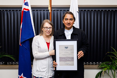 Photo from the 2021 Civic Awards held at Waikato Stadium, Hamilton, New Zealand. Taken: Thursday 8 April 2021.  Photo: Mike Walen / KeyImagery Photography. Copyright: © Hamilton City Council.
